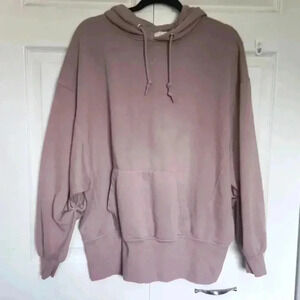 Cabin Fever Dusty  Rose Oversized Kangaroo Pocket Style Hoodie Size S/M